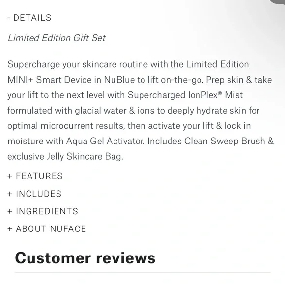 Limited Edition NuFace Mini+ Supercharged Skincare Routine Set - Sold Out - Picture 3 of 8